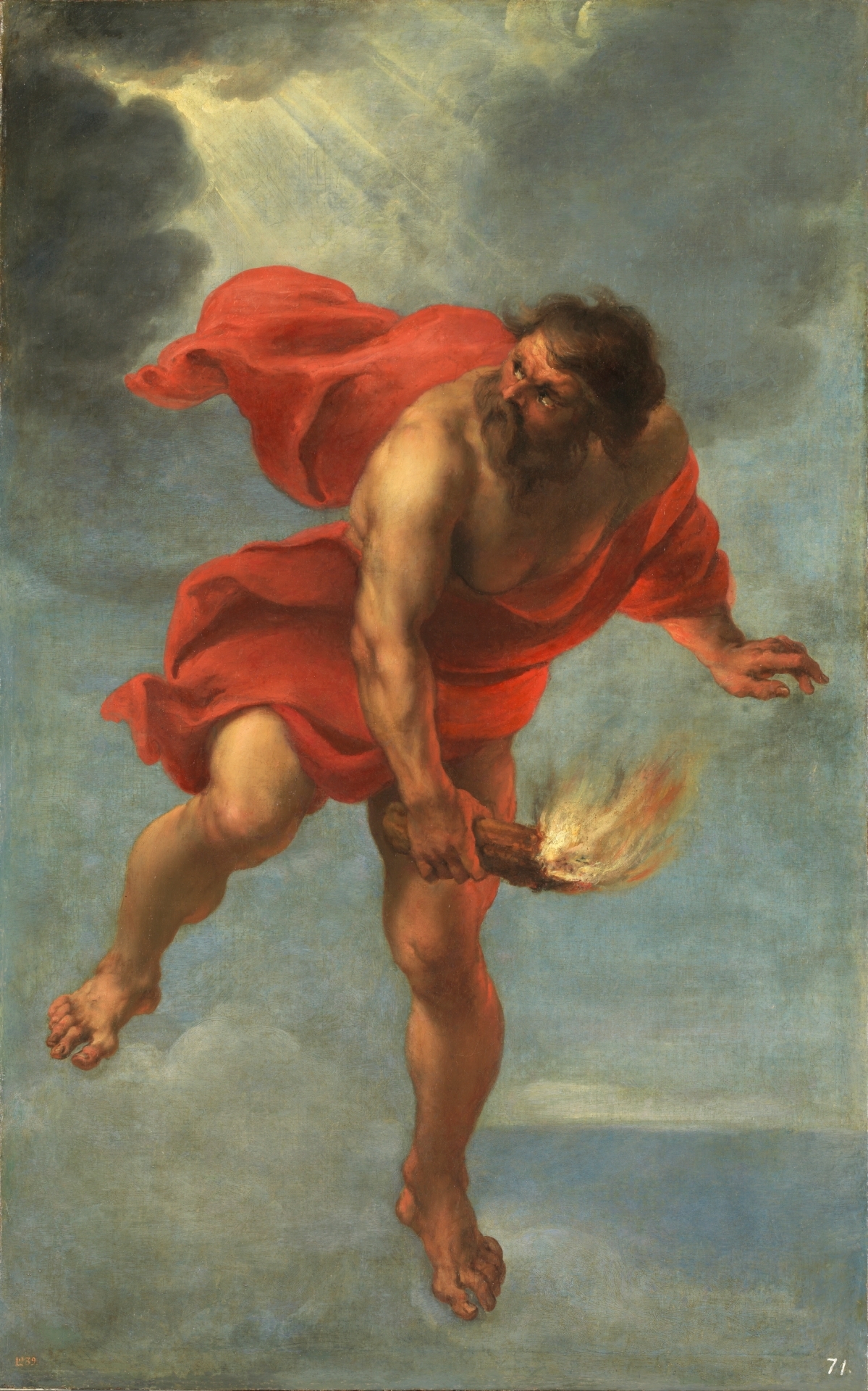 Prometeo trayendo el fuego, obra de Jan Cossiers